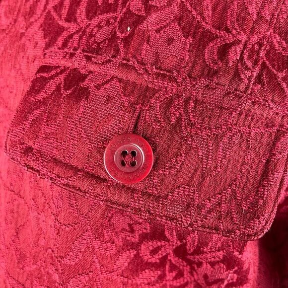 Jones New York Signature Full Zip Red Jacket Size M EUC - Picture 5 of 10